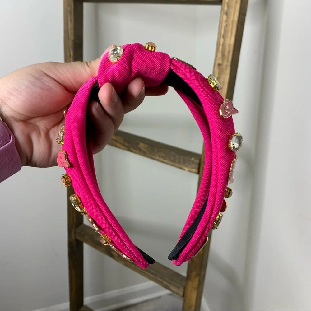 Treasure Jewels Pink Cowgirl Embellished Headband